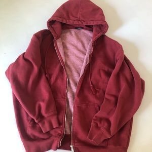 Red Brandy Melville Oversized Sweatshirt